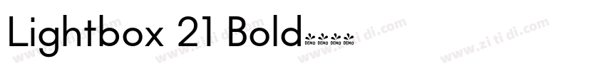 Lightbox 21 Bold字体转换